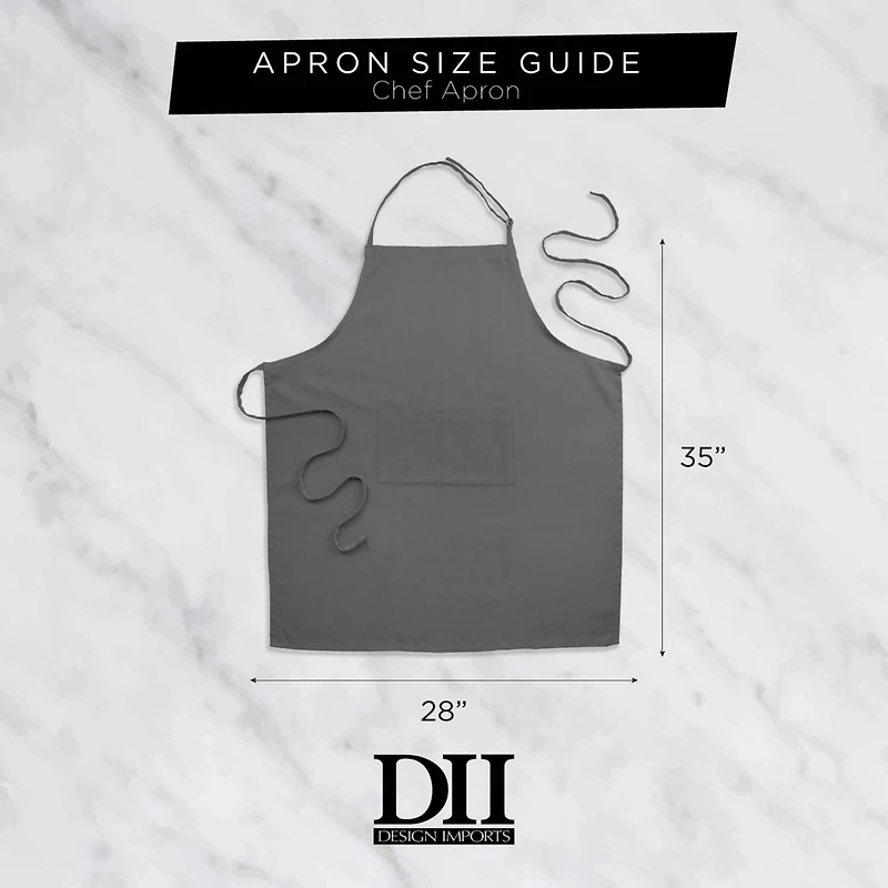 DII® Nautical Blue Pinstripe Chef Apron