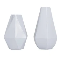 CosmoLiving by Cosmopolitan Iron Contemporary Vase