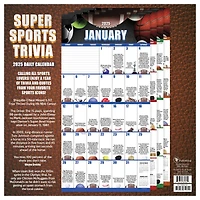 TF Publishing 2025 Sports Facts & Trivia Wall Calendar