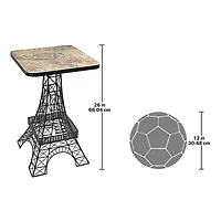 Design Toscano 2ft. Tour Eiffel Sculptural Metal Side Table