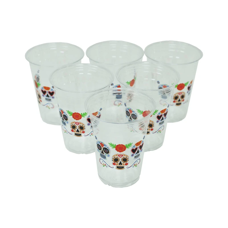 16oz. Day of the Dead Plastic Cups, 12ct. by Ashland®