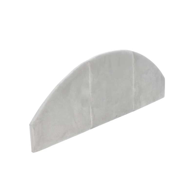 Hello Honey® NoSom Gray Upholstered Velvet Panel Arched Headboard