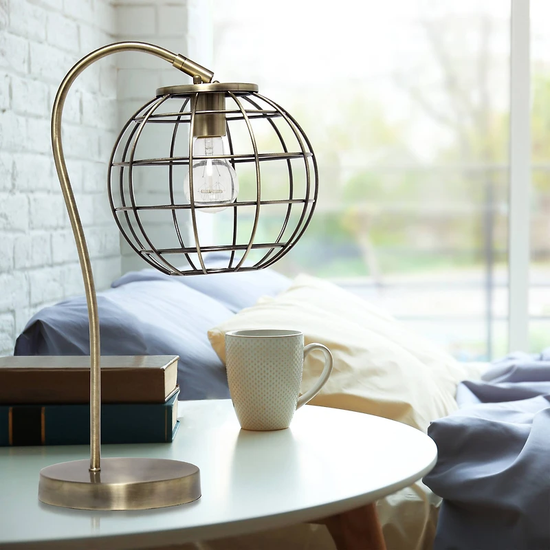 Lalia Home 20" Arched Metal Cage Table Lamp