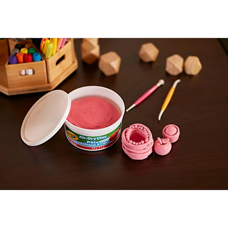 Crayola® 2.5lb. Red Air Dry Clay Tub