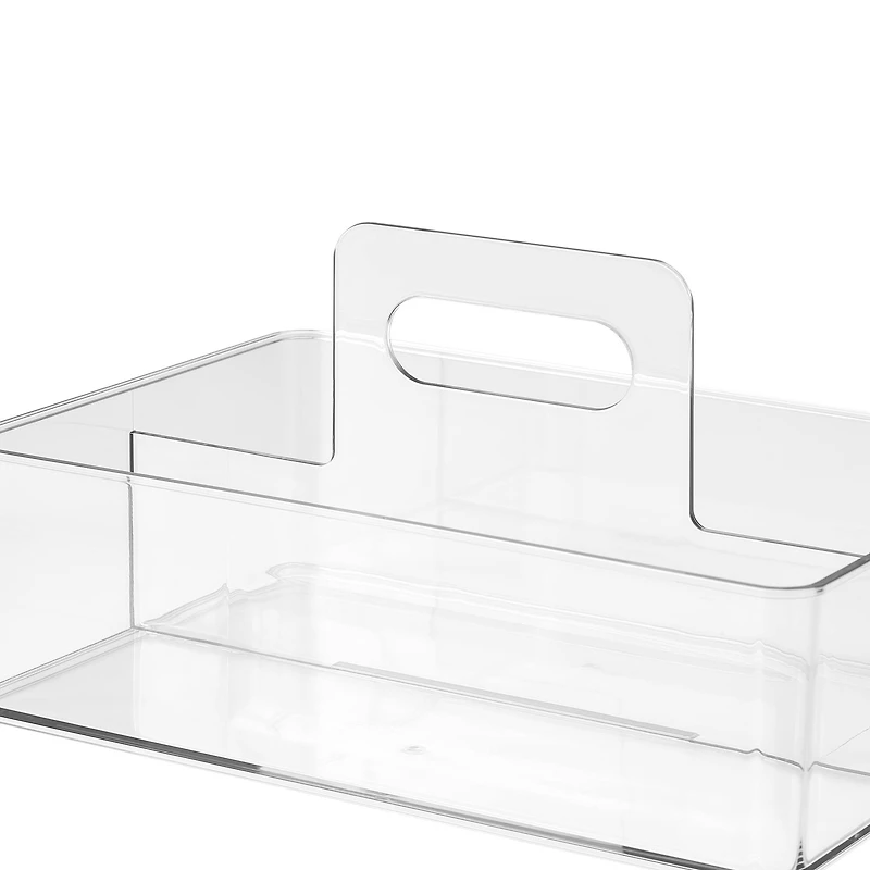 Clear Storage Caddy with Handle by Simply Tidy™