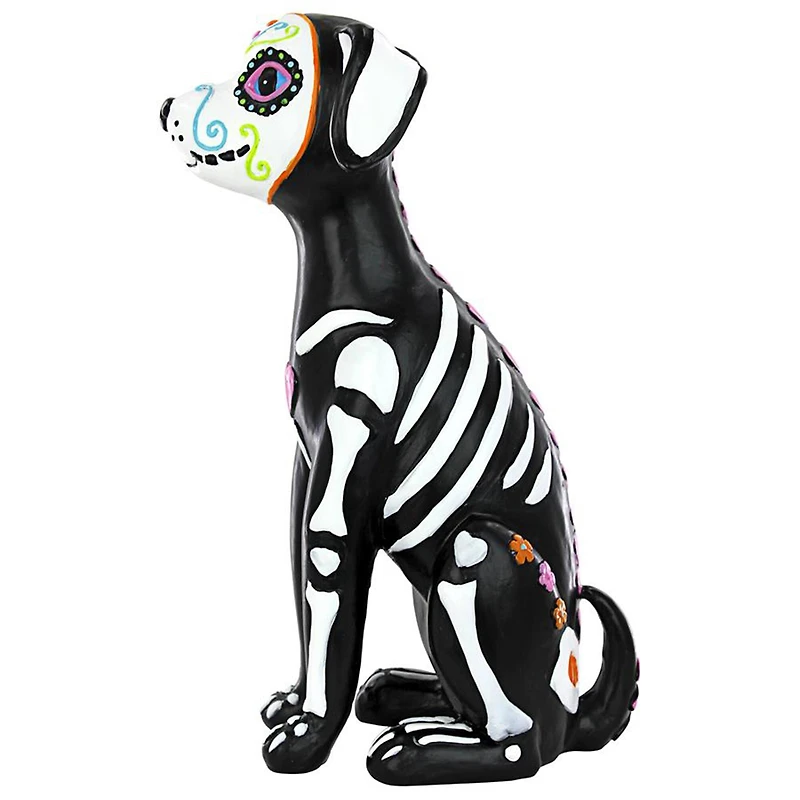 Design Toscano 12.5" Dia de los Muertos El Perro Sugar Skull Dog Statue