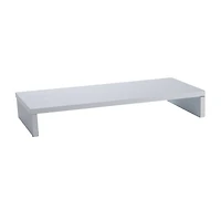 Mind Reader White Wooden Monitor Stand Riser