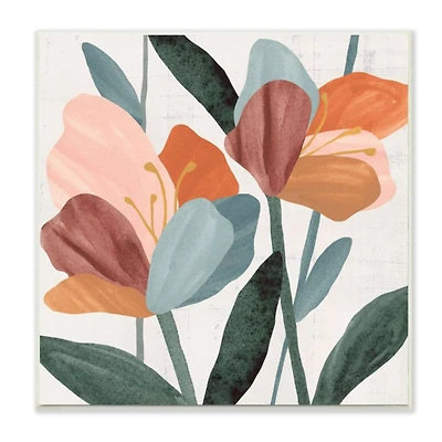 Stupell Industries Multicolored Abstract Azalea Flowers Framed Wall Plaque