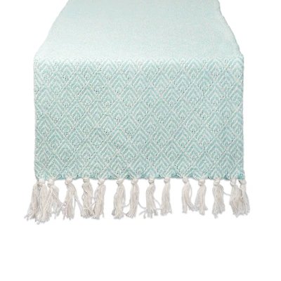 DII® 72" Aqua Diamond Table Runner