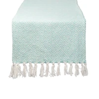 DII® 72" Aqua Diamond Table Runner