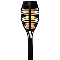 19.75" Black Solar Powered LED Pathway Markers, 4ct.