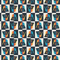 Star Wars™ Rainbow Darth Vader™ Squares Cotton Fabric