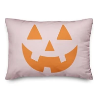 Pumpkin Face Throw Pillow