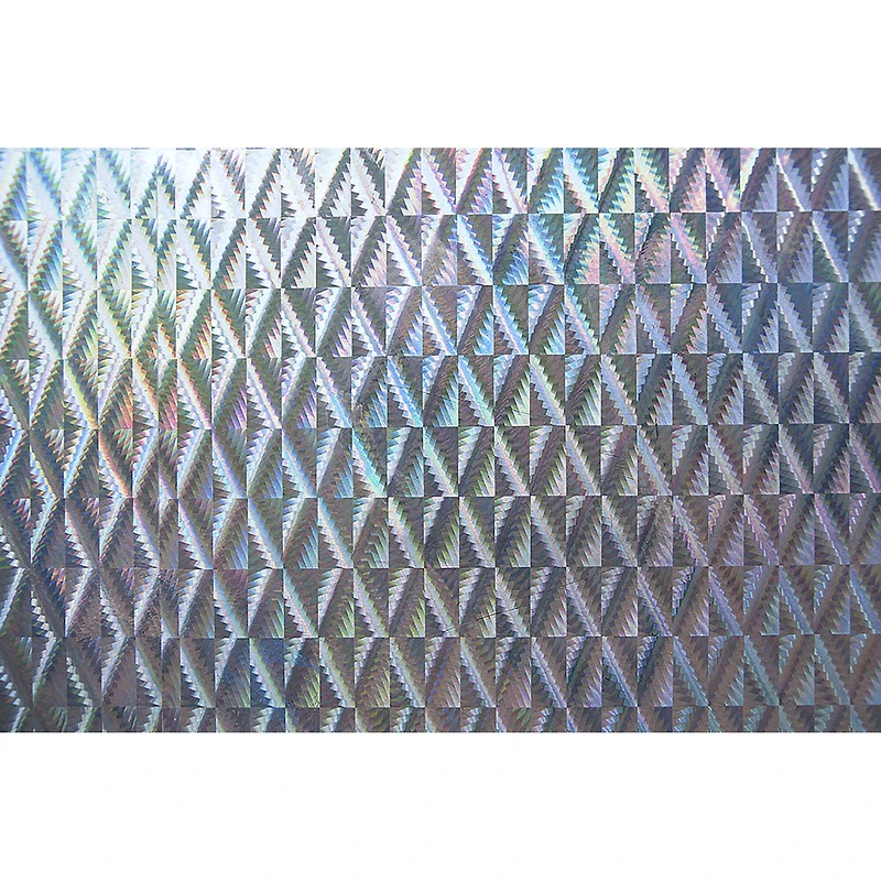 Fablon Holographic Silver Diamond Adhesive Film Sheets, 2ct.