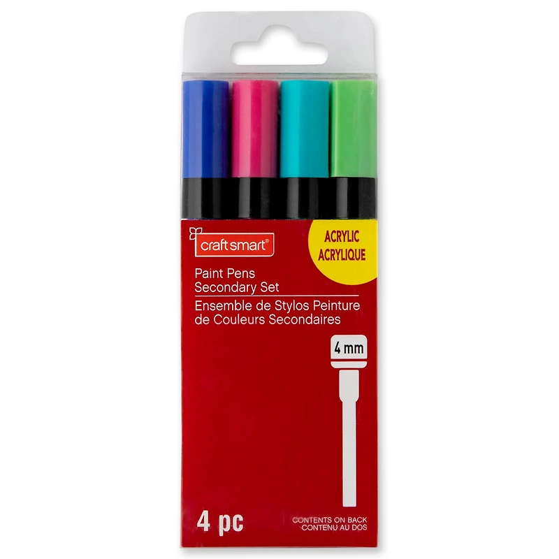 4mm Permanent Paint Pens Secondary Set by Craft Smart®