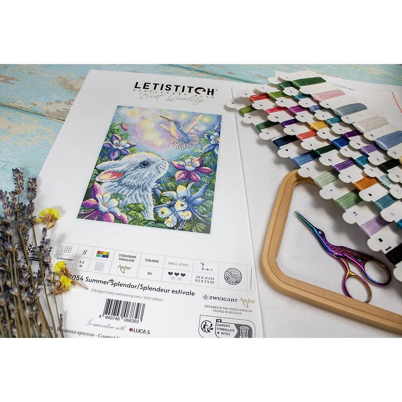 Letistitch Summer Splendor Counted Cross Stitch Kit