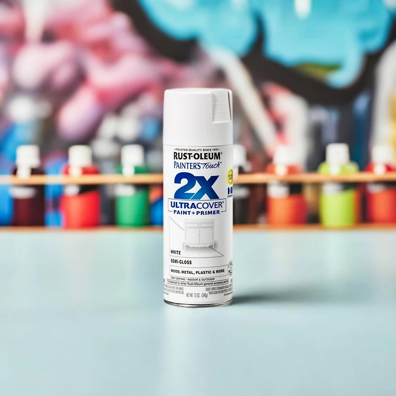 Painter's Touch® 2X Ultra Cover® White Semi-Gloss Spray Paint