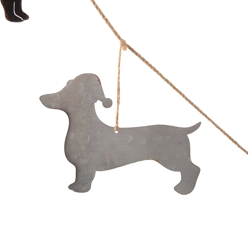 Glitzhome® 6ft. Metal Christmas Dog Garland