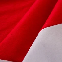 Glitzhome® 48" Red & White Felt Christmas Tree Skirt