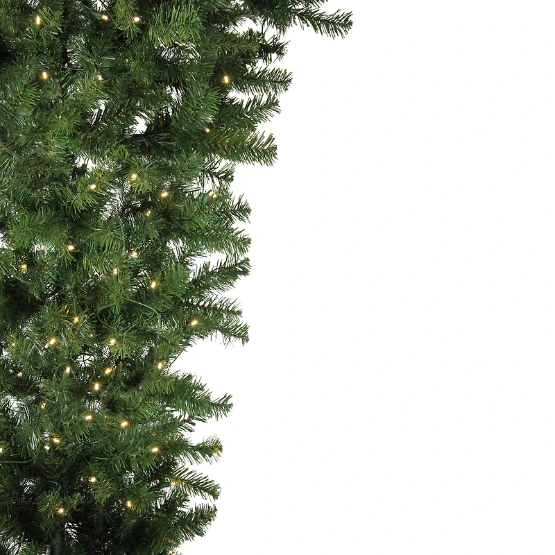 6.5ft. Pre-Lit Upside Down Spruce Artificial Christmas Tree, Warm White LED Lights