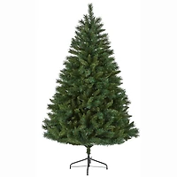 6ft. Pre-Lit Rocky Mountain Mixed Pine Artificial Christmas Tree, 300 LED Lights