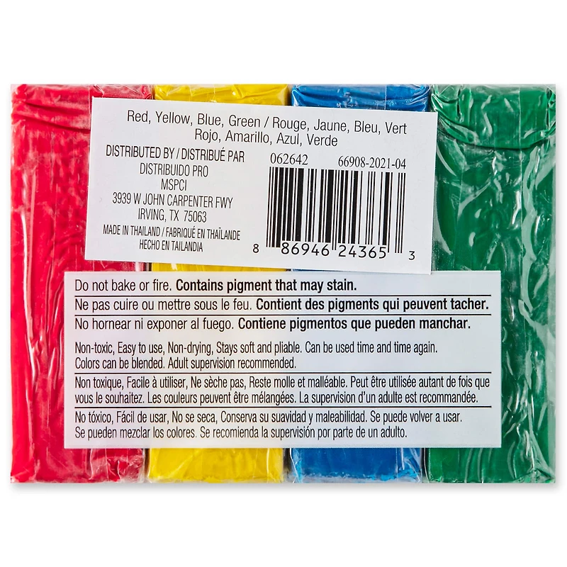 12 Pack: Primary Plastalina Modeling Clay Set by Craft Smart®