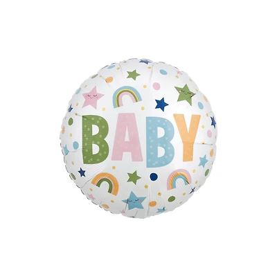 18" Satin Natural Baby Foil Balloon