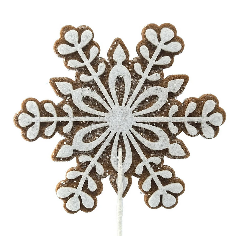 30.5" White Glitter Snowflake Stem by Ashland®