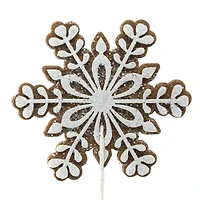 30.5" White Glitter Snowflake Stem by Ashland®
