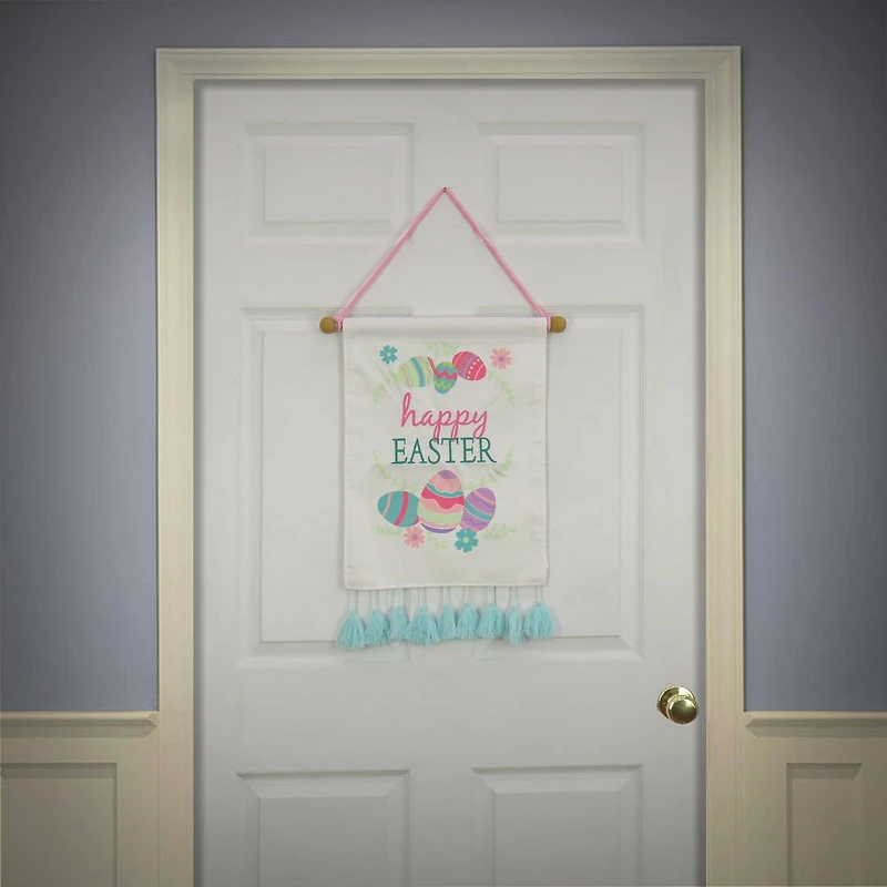 19'' Happy Easter with Eggs Banner