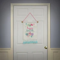 19'' Happy Easter with Eggs Banner
