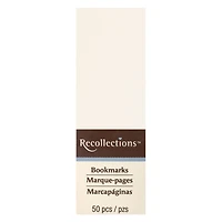 12 Packs: 50 ct. (600 total) Ivory Bookmarks by Recollections™