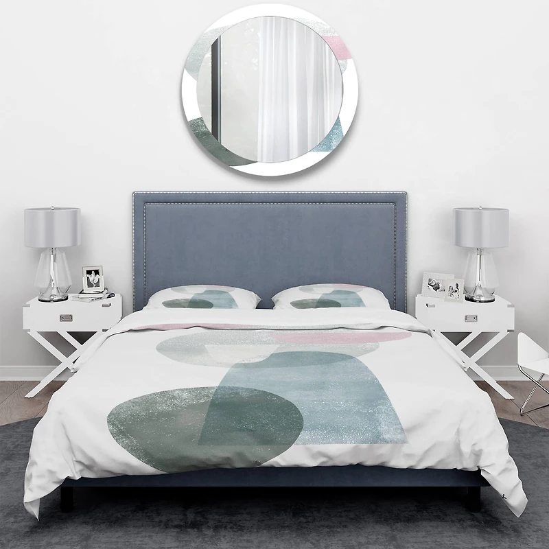 Designart 'Distressed Dream III' Geometric Bedding Set