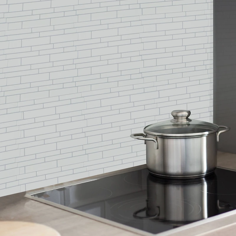 Simplify Peel & Stick White Wall Tile Pack