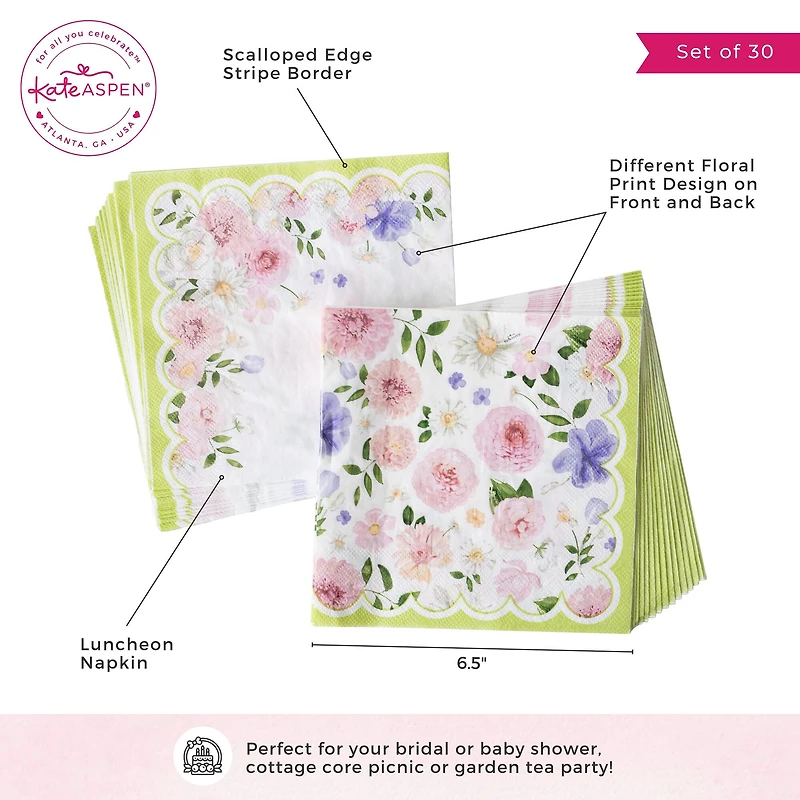Kate Aspen® Tea Time Party 2-Ply Paper Napkins Set
