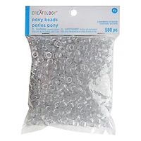 9mm Glitter Pony Beads by Creatology