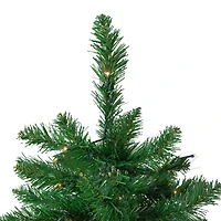 9ft. Pre-Lit Twin Lakes Fir Artificial Christmas Tree, Warm White LED Lights