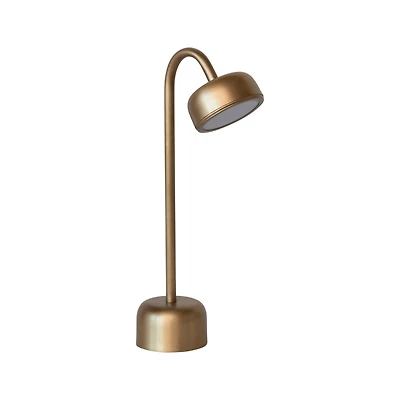 Hello Honey® 14" Antique Brass Finish Colored Metal Touch Sensor LED Table Lamp