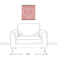 This Love is Ours Teak Hanging Canvas