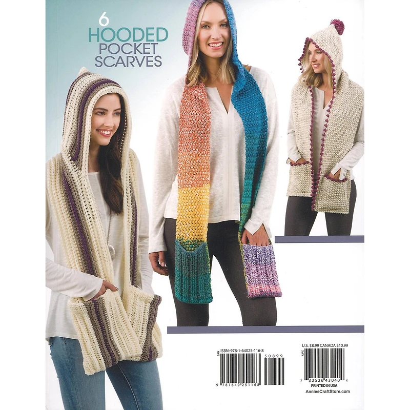 Annie's Hooded Pocket Scarves Book