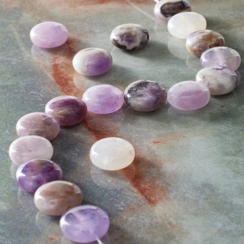 Amethyst Coin Beads, 10mm by Bead Landing™