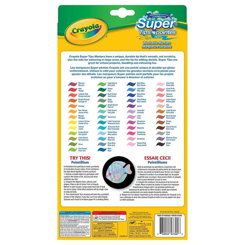 8 Packs: 50 ct. (400 total) Crayola Super Tips Washable Markers