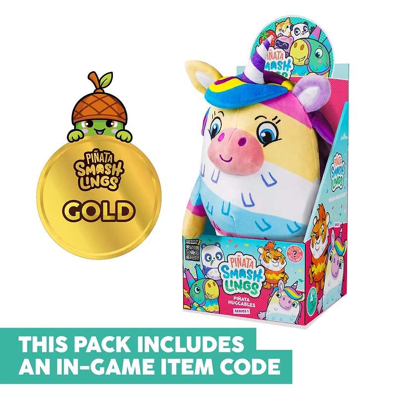 Piñata Smashlings 12" Luna The Unicorn Series 1 Huggable Plush