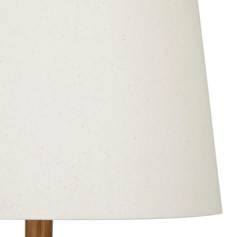 Brown Polystone Table Lamp Set of 2 13", 26"