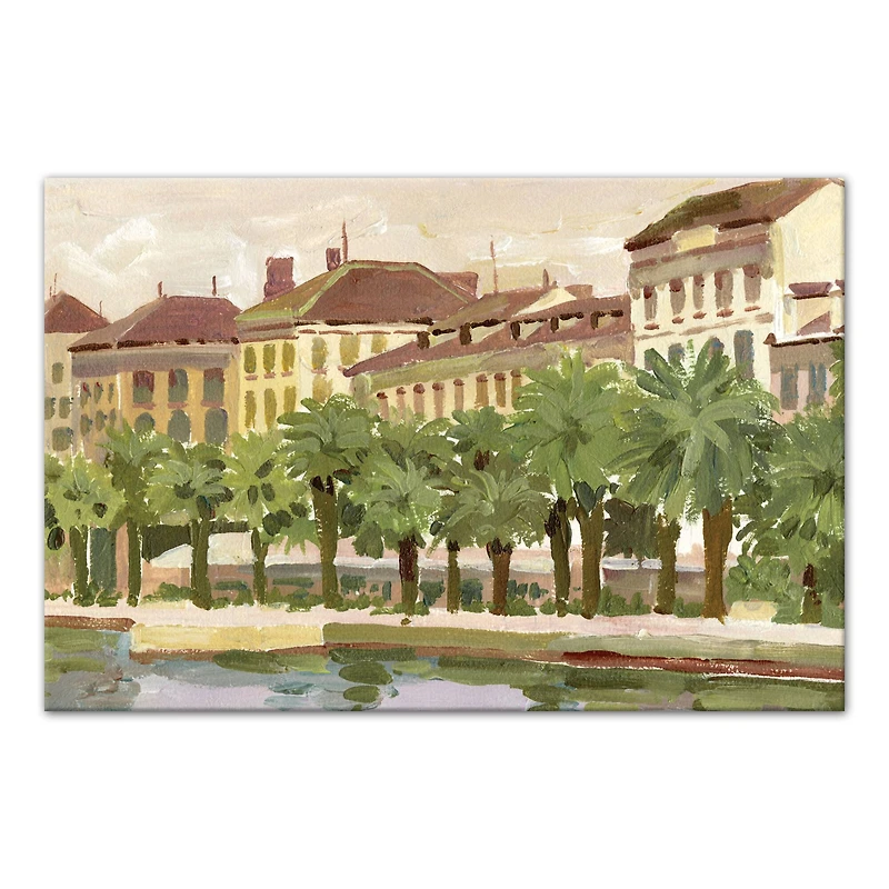 Treeline Cityscape 24" x 16" Canvas Wall Art