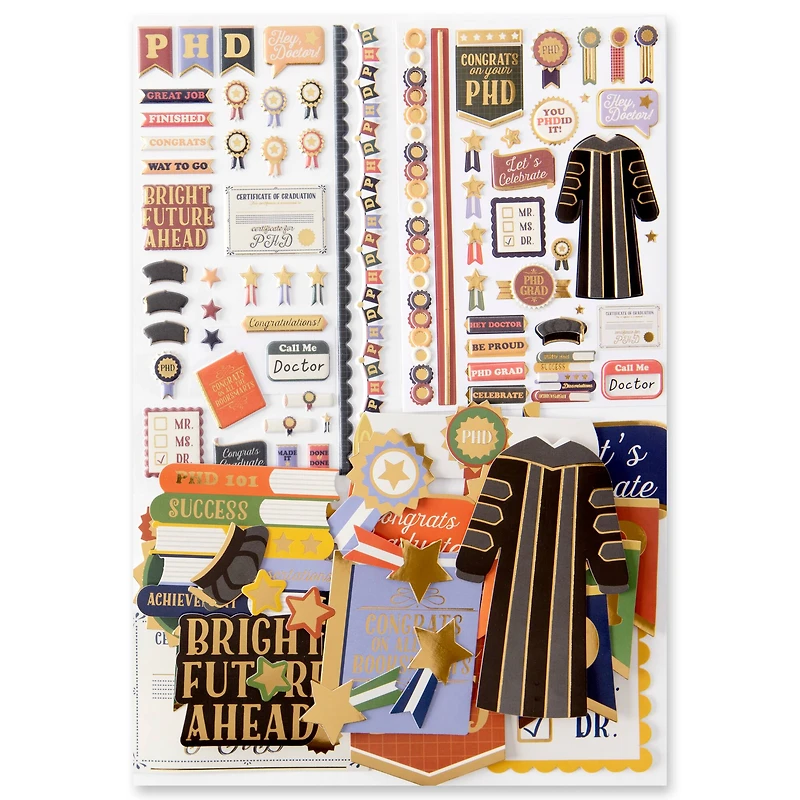 PhD Graduation Sticker Flip Pack by Recollections™