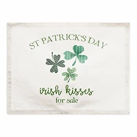 St Patricks Irish Kisses For Sale Placemat 18" x 14" Cotton Twill Placemat