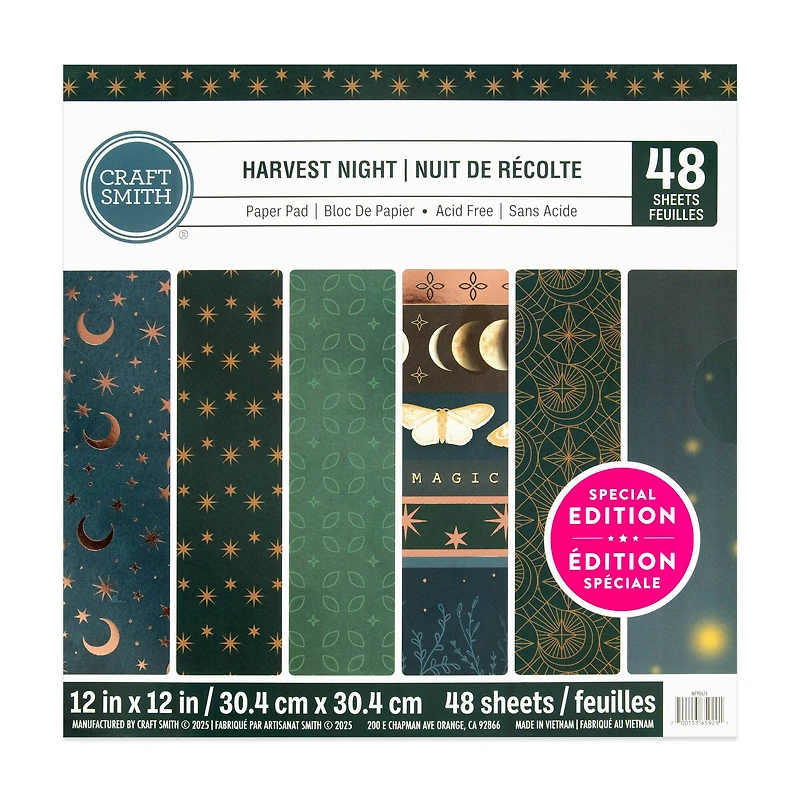 Craft Smith 12" x 12" Harvest Night Paper Pad