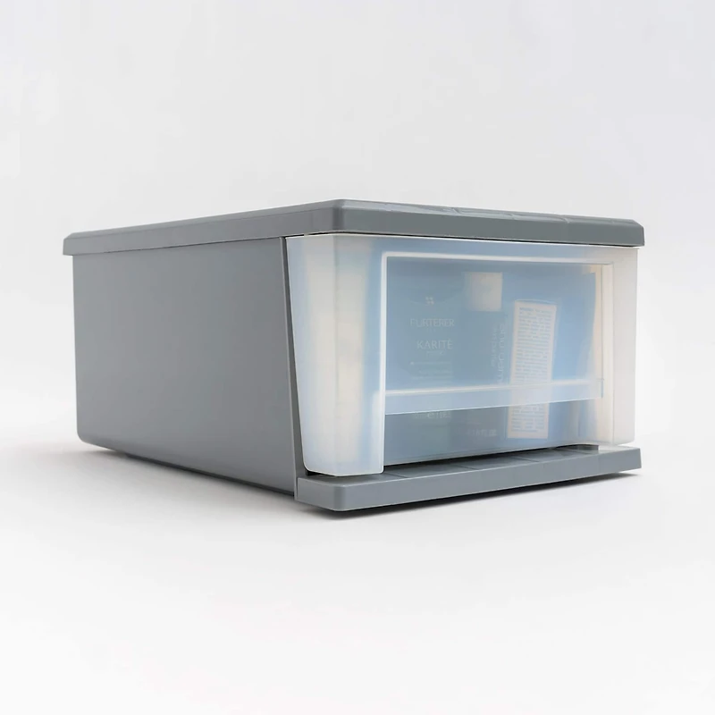 IRIS® 6.5qt. Gray Stackable Storage Drawer