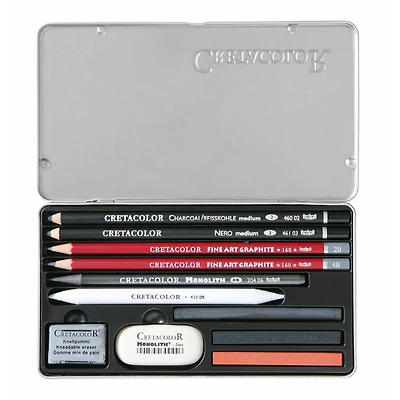 Cretacolor® Teacher's Choice 11 Piece Drawing Set